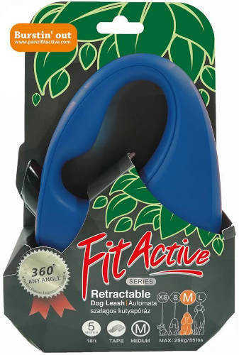 FitActive Retractable Dog Leash | Automata szalagos póráz - L