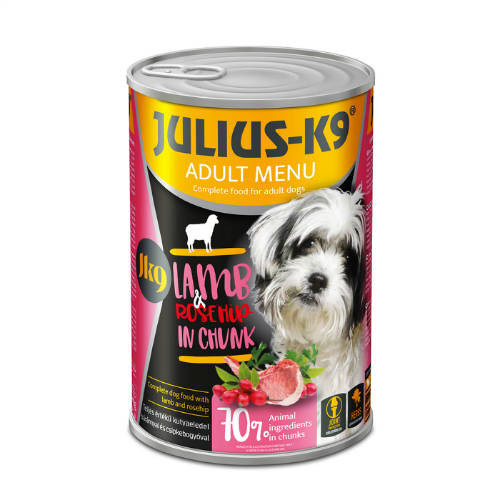 Julius K-9 | Felnőtt kutyáknak | Konzerv | Bárány, rizs - 1240 g