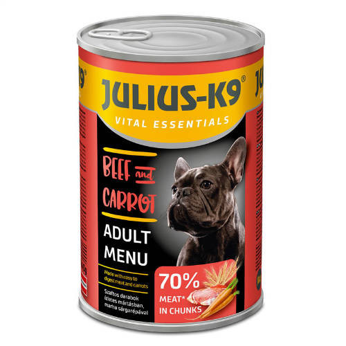 Julius K-9 | Felnőtt kutyáknak | Konzerv | Marha - 1240 g