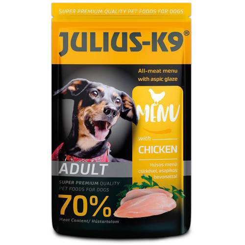 Julius K-9 | Felnőtt kutyáknak | Alutasakos | Csirke - 125 g