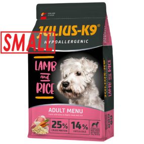   Julius K-9 | Hypoallergenic | Száraztáp | Kistestű felnőtt kutyáknak | Bárány, rizs - 12 kg