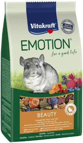 Vitakraft Emotion Beauty | Teljes értékű eledel csincsilláknak – 600 g