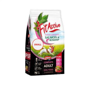   Panzi | FitActive | PURE Hypoallergenic | Kistestű kutyáknak | Száraztáp | Lazac és csipkebogyó - 3 kg