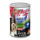 FitActive | konzerv Adult - nedveseledel (kacsa-liba) felnőtt kutyák részére  - 1240g