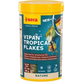   Sera Vipan Nature | Lemezes alapeleség minden típusú díszhal számára – 250 ml / 60 g