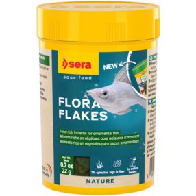   Sera Flora Flakes | Növényi lemezes táp növényevő díszhalak számára – 100 ml / 22 g