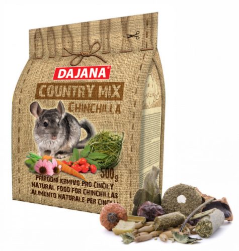 Dajana Country Mix | Teljes értékű csincsilla eledel - 500 g