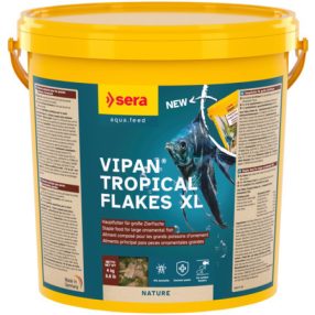   Sera Vipan XL | Prémium nagy lemezes alapeleség nagytermetű díszhalak részére – 20 liter / 4 kg