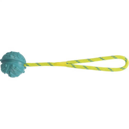 Trixie Aqua Toy Ball on Rope | Natúr gumi játék (labda kötéllel) kutyák részére - 7x35 cm