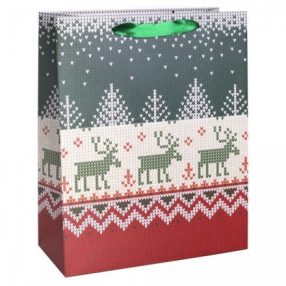 Ajándéktasak |  Metál rénszarvasos - 26x32cm