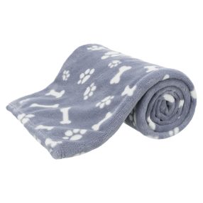   Trixie Kenny Blanket | Takaró (kék,mintás) kutyák részére - 150x100 cm