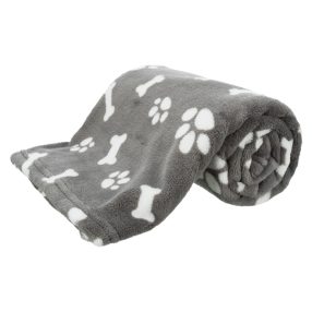   Trixie Kenny Blanket | Takaró (szürke,mintás) kutyák részére - 75x50 cm