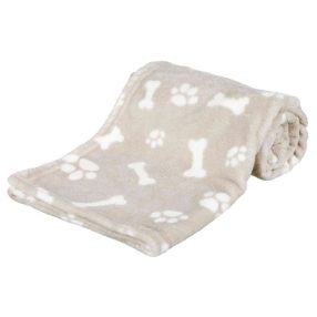   Trixie Kenny Blanket | Takaró (bézs,mintás) kutyák részére - 75x50 cm