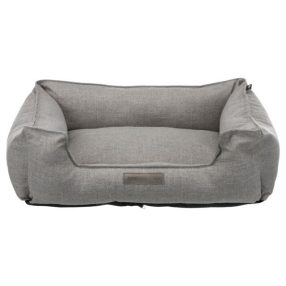   Trixie Talis Bed | Négyszögletes, peremes fekhely (szürke) kutyák részére - 80x60 cm