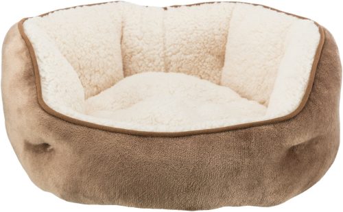 Trixie Cosma Bed | Kerek, peremes fekhely (barna/bézs) kutyák részére - 50 cm