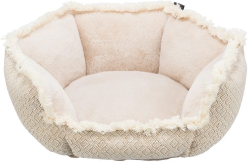 Trixie Boho Bed | Peremes fekhely (bézs, mintás) kutyák részére - 50x50 cm