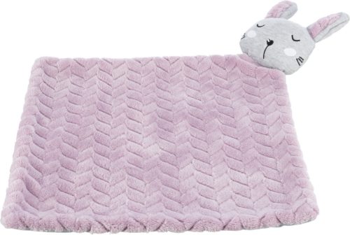 Trixie Junior Blanket | Takaró (lila/szürke, nyuszival) kutyák részére - 55x40 cm