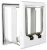 Trixie 4-Way Flap Door | Elektromágneses kutya- és macskaajtó – 21,1 × 24,4 cm, fehér