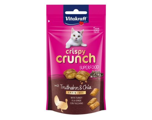 Vitakraft | Crispy Crunch | Jutalomfalat | Pulyka, chiamag - 60 g