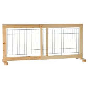   Trixie | Dog Barrier - elválasztó elem (natúr fenyő) kutyák részére (63-108x50cm)