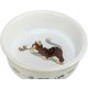Trixie | Ceramic Bowl kerámia tál macskáknak – fehér, mintás (0,2 l / Ø12 cm)
