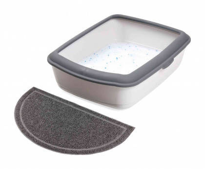 Trixie | Litter Tray Mat | Kilépő (antracit szürke) macska wc-khez - 59x35 cm