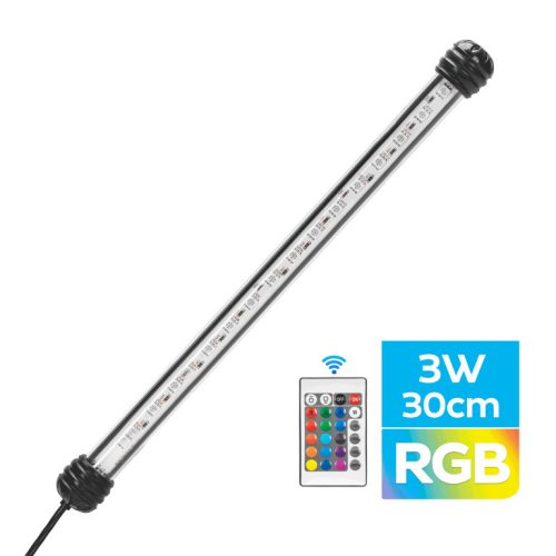 Nobleza | RGB akváriumi lámpa távirányítóval - 3 W, 30 cm
