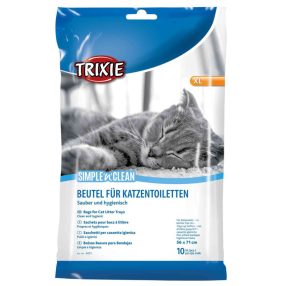   Trixie |  Simple'n'Clean Bags for Cat Litter Trays - zsák (átlátszó) alomtálcákhoz (XL) 56x71cm (10db)