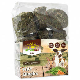 NatureLand | Hay Blocks – széna kockák sárgarépával 600 g