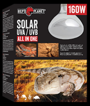 Repti Planet Solar UVA/UVB | UVA/UVB fény- és hősugárzó izzó - 160 W