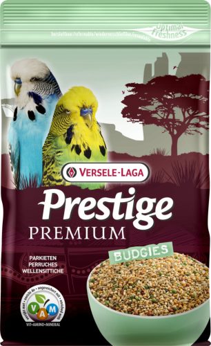 Versele-Laga | Prestige Premium Budgies | Teljesértékű eleség hullámos papagáj részére - 800g