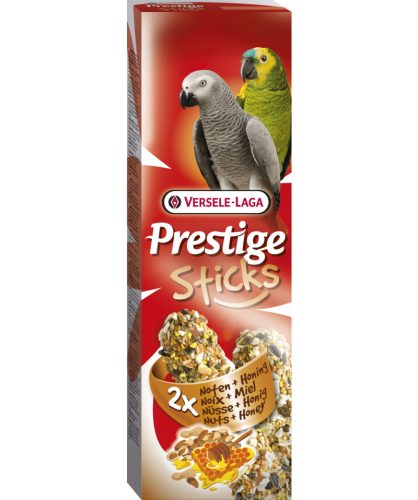 Versele Laga | Prestige Sticks | Dupla Rúd (méz,mogyoró) - kiegészítő eleség óriás papagáj részére - 140g