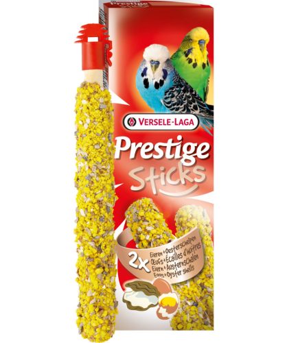 Versele Laga | Prestige Sticks | Dupla Rúd (tojás,kagyló) - kiegészítő eleség hullámos papagáj részére - 60g