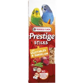   Versele Laga Prestige Sticks Dupla Rúd (zöldség, pitypang) | Kiegészítő eledel hullámos papagájoknak – (2 db) 60 g