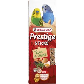   Versele Laga Prestige Sticks Dupla Rúd (tojás, kakukkfű) | Kiegészítő eledel hullámos papagájoknak – (2 db) 60 g