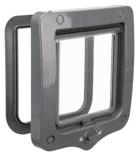Trixie | 2-Way Flap Door - kutya és macskaajtó (szürke) - 20x22cm