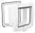 Trixie 4-Way Flap Door | 4-utas macskaajtó alagútelemmel – 20 × 22 cm, fehér