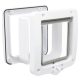 Trixie 4-Way Flap Door | 4-utas macskaajtó alagútelemmel – 20 × 22 cm, fehér