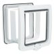 Trixie | 4-Way Flap Door XXL with Tunnel - kutya- és macskaajtó alagúttal (fehér) - 24-28cm