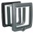 Trixie | 4-Way Flap Door XXL with Tunnel - kutya- és macskaajtó alagúttal (szürke) - 24-28cm