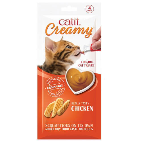 Catit Creamy | Jutalomfalat krém | Csirke - 4x10g