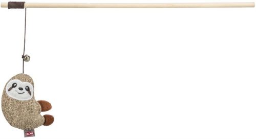 Trixie Cat Toy Stick with Sloth | Interaktív macskapeca plüss lajhárral – 38 cm
