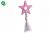 JK | tüskés gumicsillag csomóval, 9cm, pink