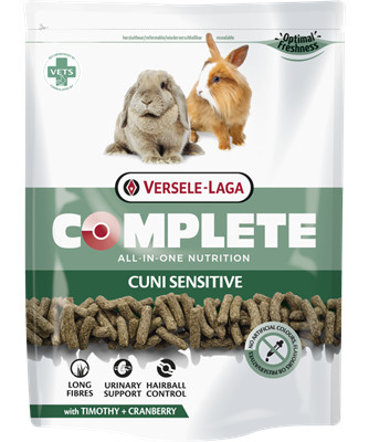 Versele-Laga Complete Cuni Sensitive | Teljes értékű extrudált eleség érzékeny emésztésű nyulak részére - 500 g