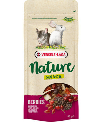 Versele-Laga Nature Snack Berries | Kiegészítő eledel rágcsálóknak | Erdei bogyós - 85 g