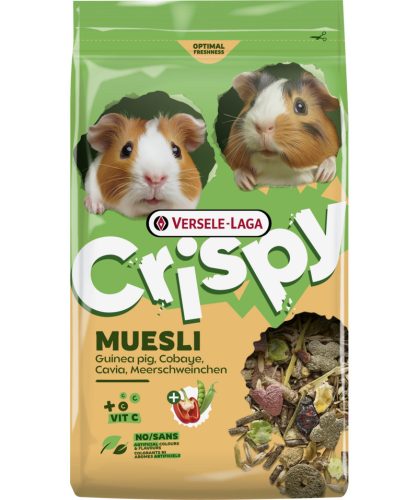 Versele-Laga Crispy Muesli Guinea Pig | Extra C-vitaminnal dúsított müzli keverék tengerimalacok számára – 850 g