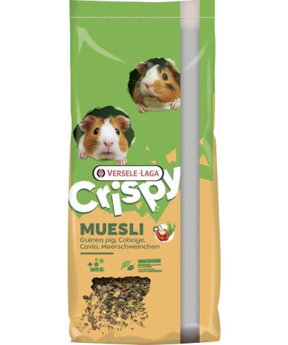 Versele-Laga Crispy Muesli Guinea Pig | Gazdaságos, extra C-vitaminos müzli keverék tengerimalacoknak – 20 kg