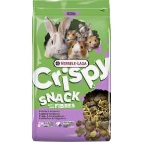   Versele-Laga Crispy Snack Fibres | Rostgazdag kiegészítő eledel rágcsálók és nyulak számára – 1,5 kg
