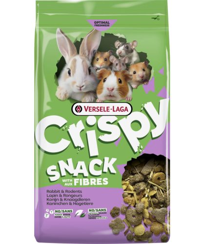 Versele-Laga Crispy Snack Fibres | Rostgazdag kiegészítő eledel rágcsálók és nyulak számára – 1,5 kg