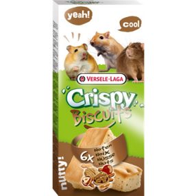   Versele-Laga | Crispy Biscuits Nuts | Diós-jutalomfalat, keksz kisemlősöknek  6 db - 70 g